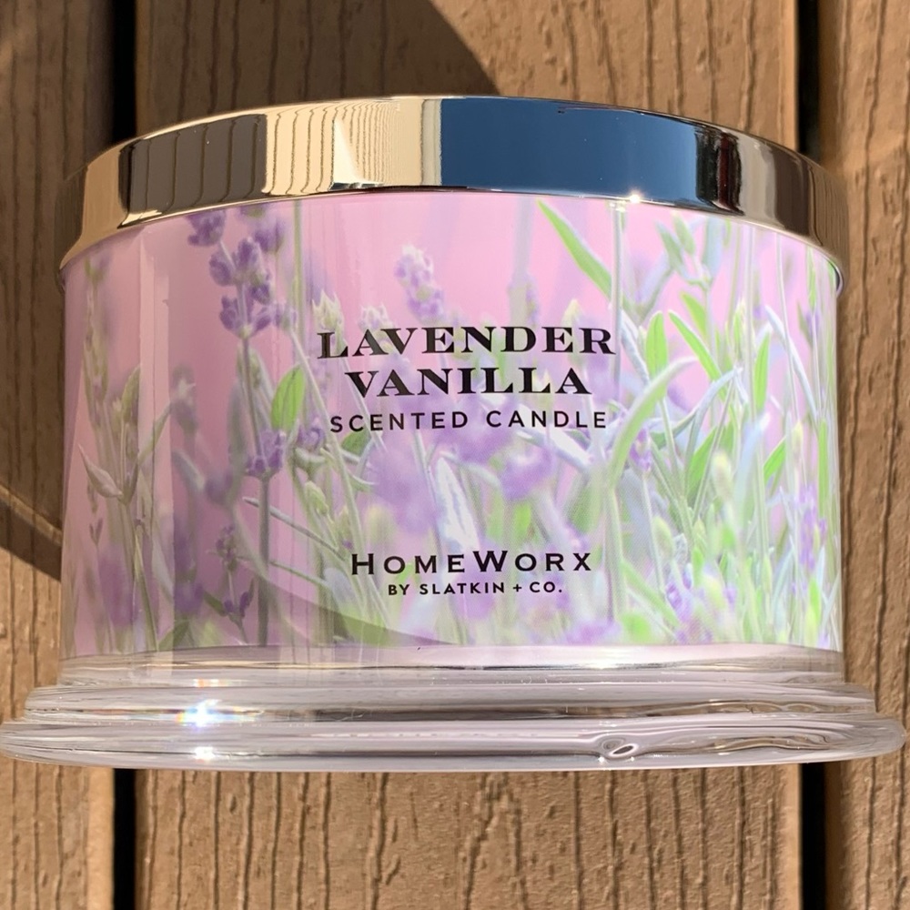 🆕LAVENDER VANILLA HARRY SLATKIN HOMEWORX 4 WICK, 18oz CANDLE NWTS!